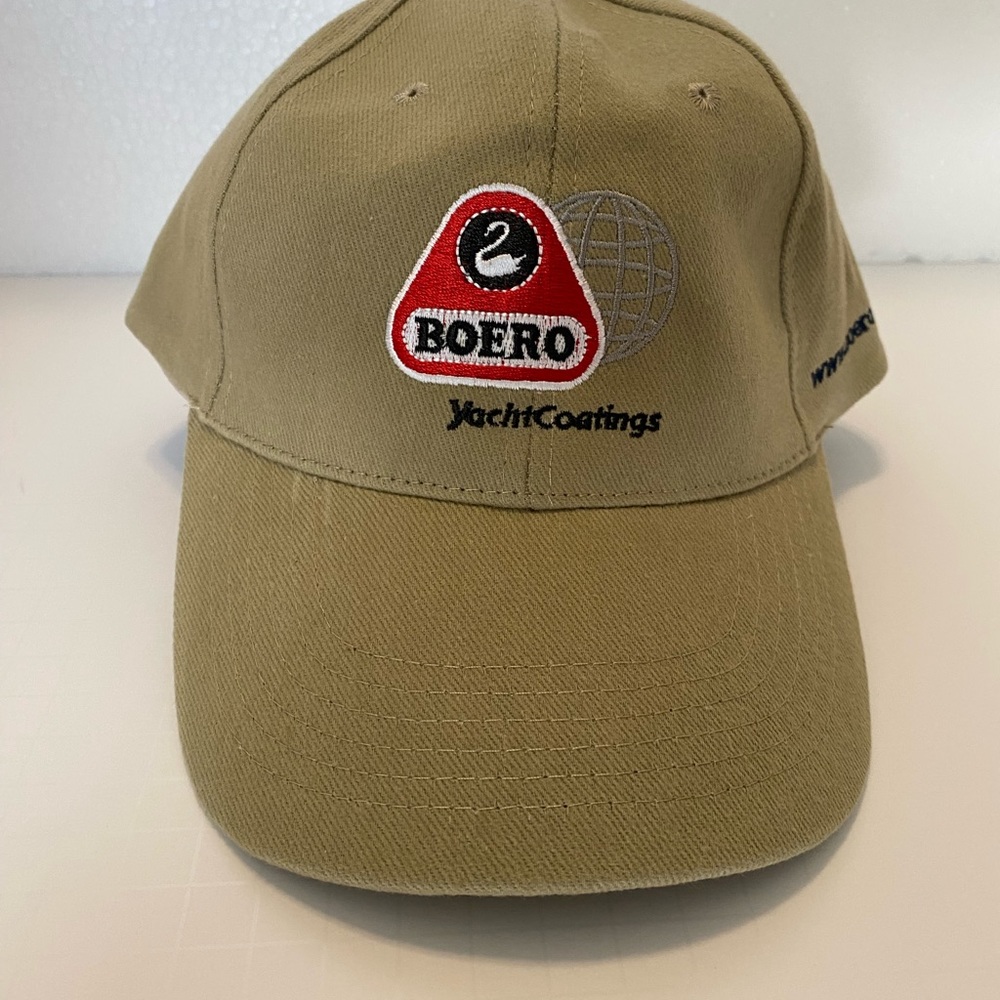 Boero Yacht Coatings Embroidered Hook and Loop Adjustable Hat Cap Men Women